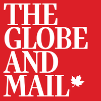 The Globe and Mail logo with a white text on a red background