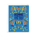 Greeting card with 'Bonne Féte!' text and colorful design on a blue background