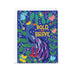 Greeting card with a colorful illustration of a bird and flowers, featuring the text 'Bold and Brave'.