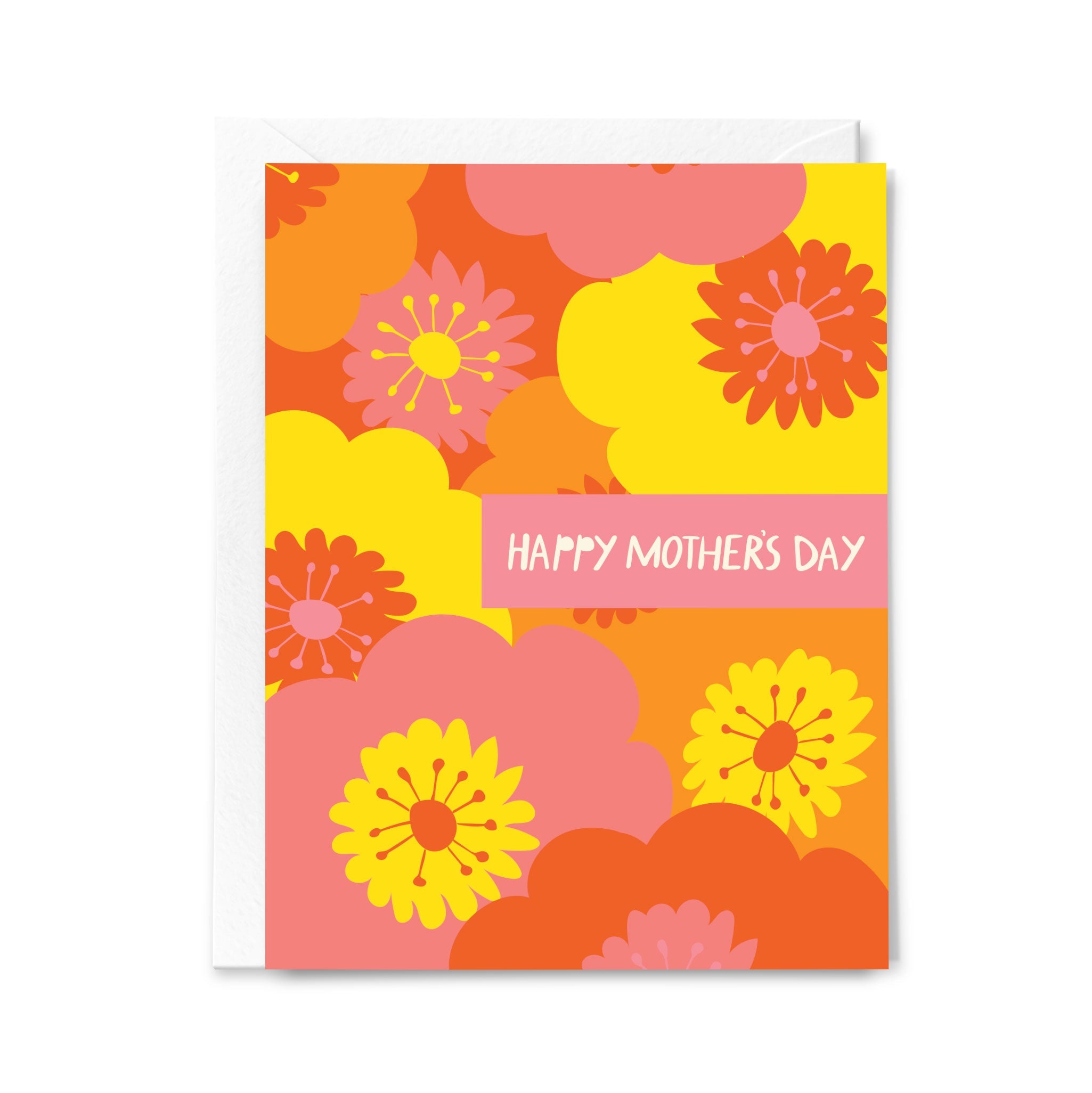 Colorful floral Mother's Day card with 'Happy Mother's Day' text 