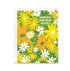 Floral birthday card with 'Happiest Birthday Wishes' text on a green background