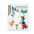 Card with cartoon animals around a snowman and text 'A Winter Wonderland is Better Together' on a snowy background.
