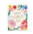 Greeting card with colorful flowers and 'Happy Mother's Day' text on a white background