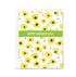 Greeting card with yellow flower pattern and 'Happy Mother's Day' text on a white background