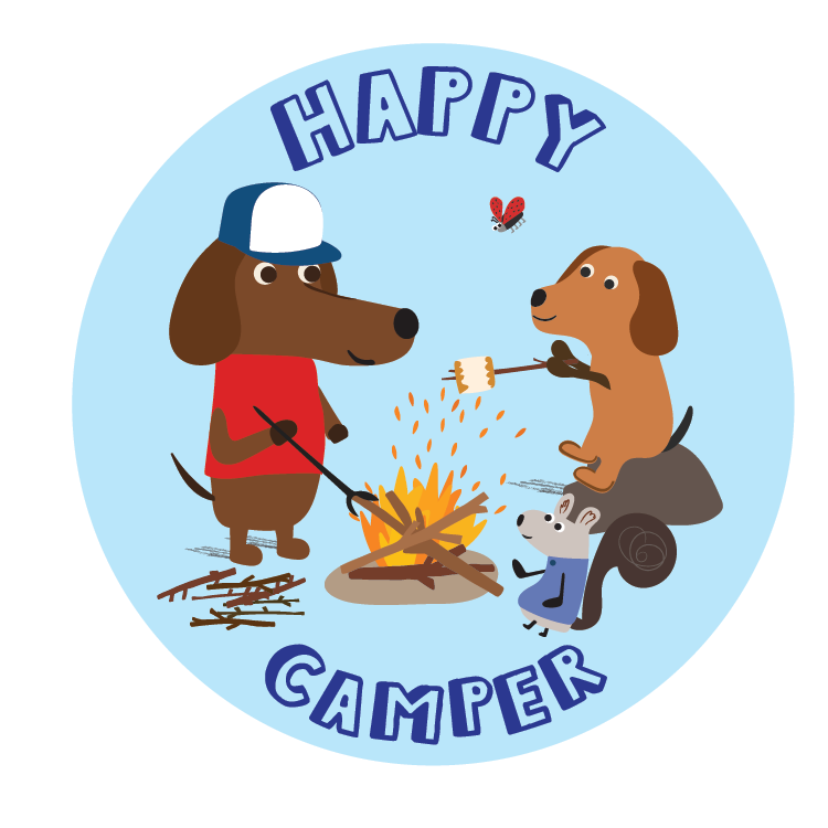Happy Camper Sticker