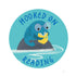 Illustration of a blue whale reading a book with 'Hooked on Reading' text.